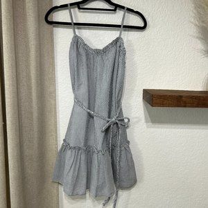 Lulu's Blue and White Striped Mini Dress - Size XS